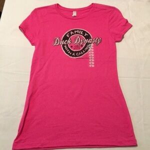 Alstyle Apparrel Duck Dynasty Pink Tee L (F) (K)